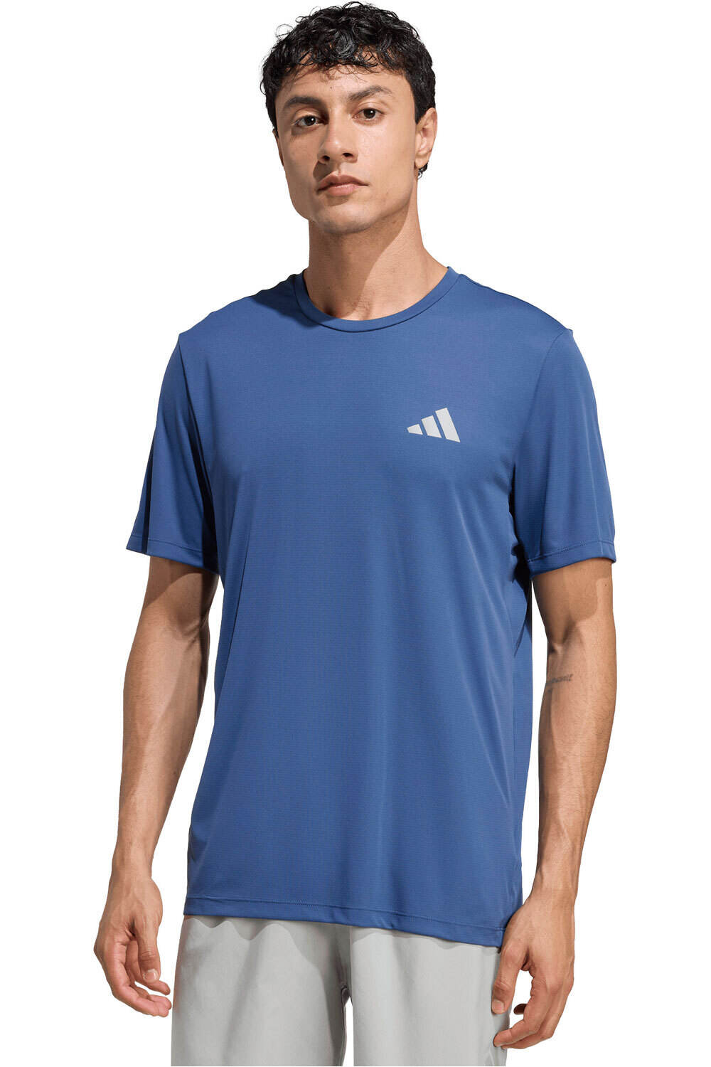 Run essentials camiseta técnica manga corta hombre Azul (S)