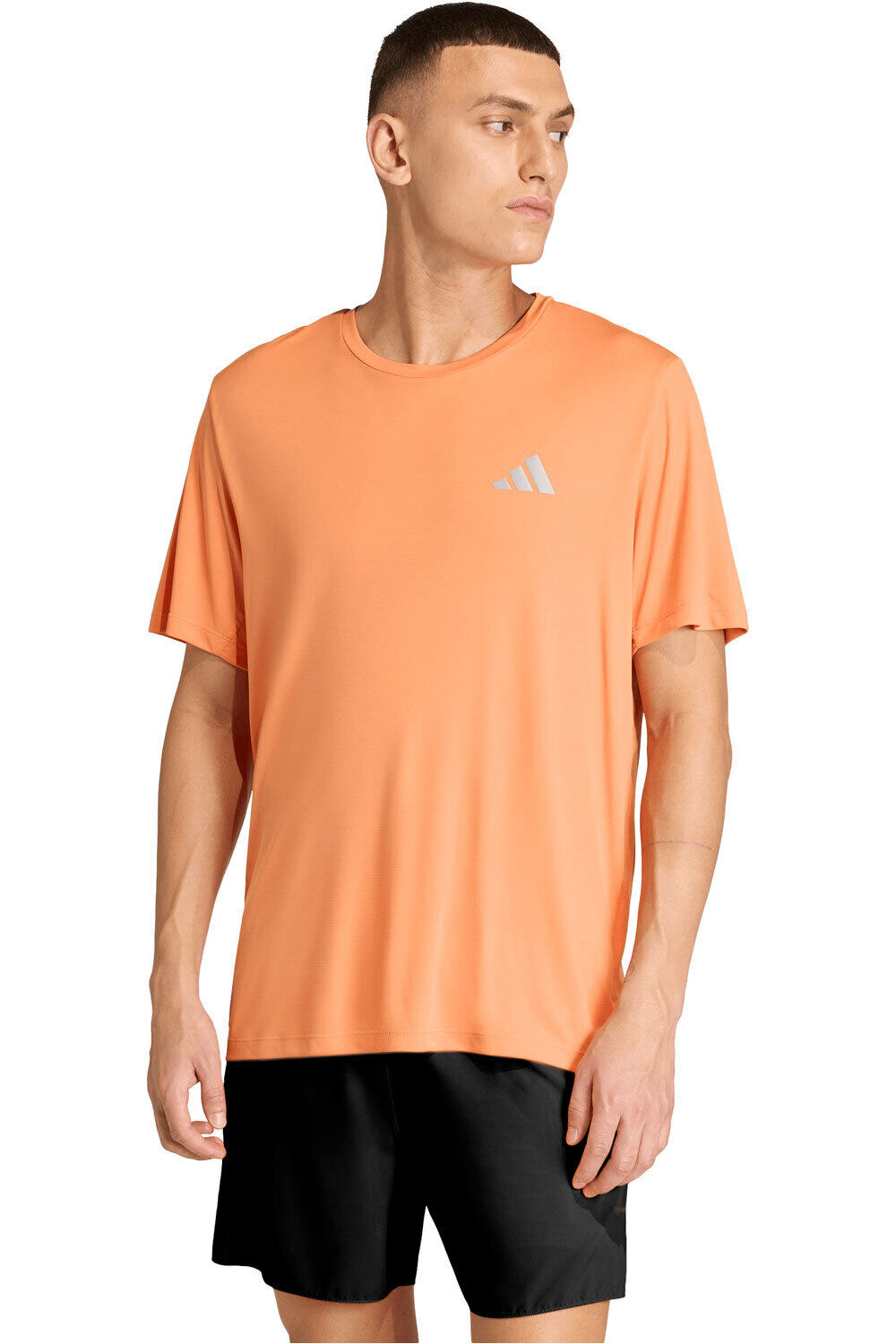 Run essentials camiseta técnica manga corta hombre Naranja (L)