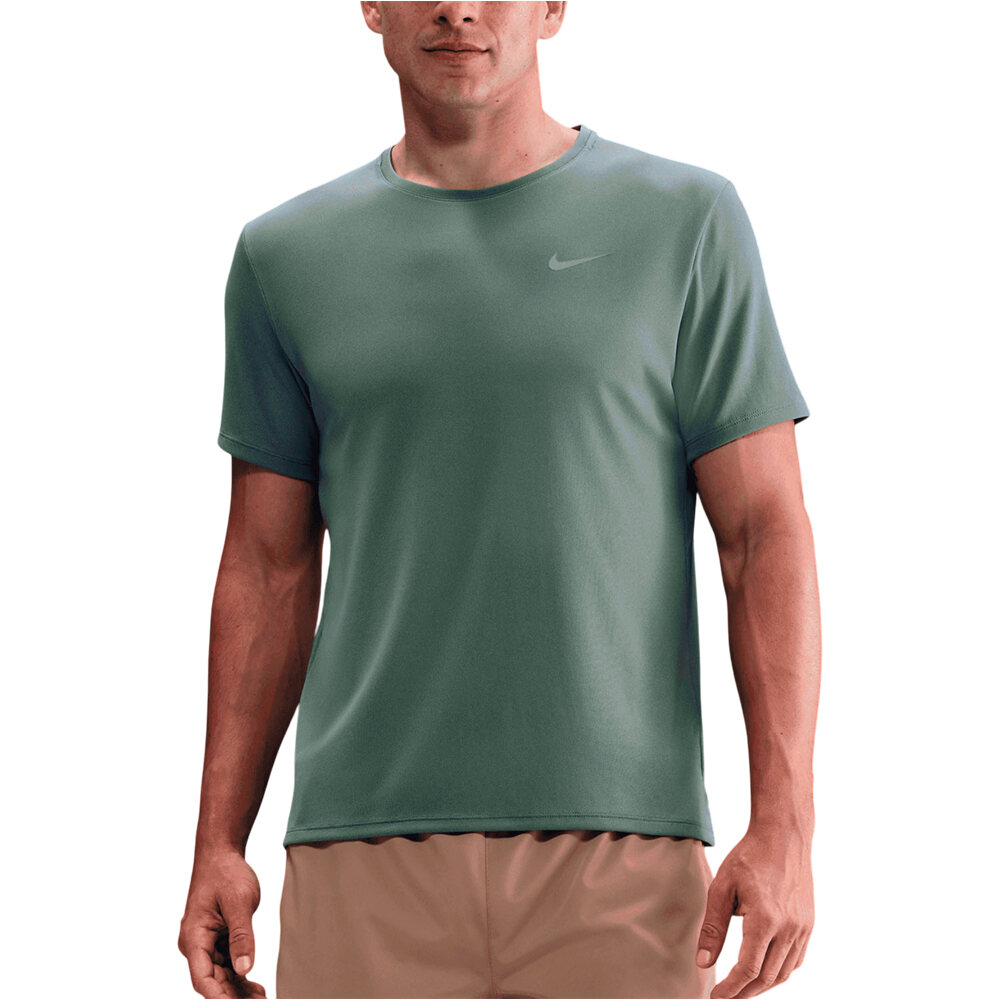 Dri-fit uv miler camiseta técnica manga corta hombre Verde (L)