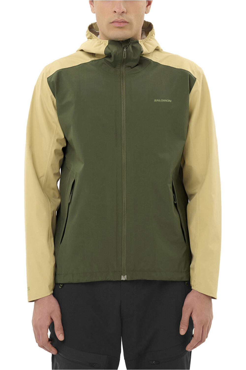 Outscape 2l chaqueta impermeable hombre Verde (M)