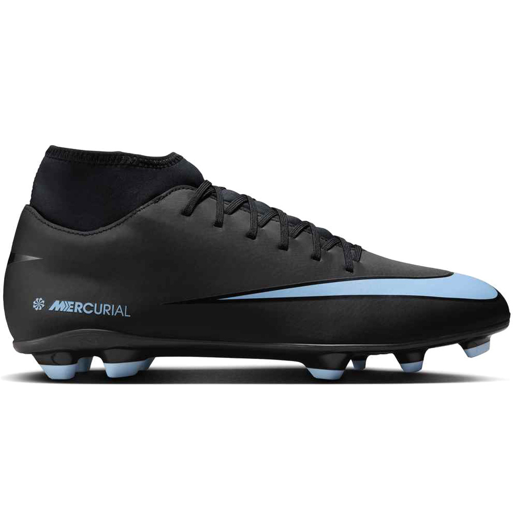Mercurial superfly 10 club fg/mg botas de futbol cesped artificial Negro (41)