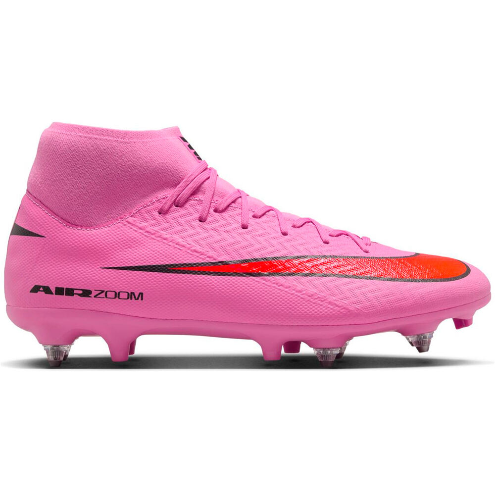 Mercurial superfly 10 acad sg-pro ac botas de futbol cesped natural Rosa (44)