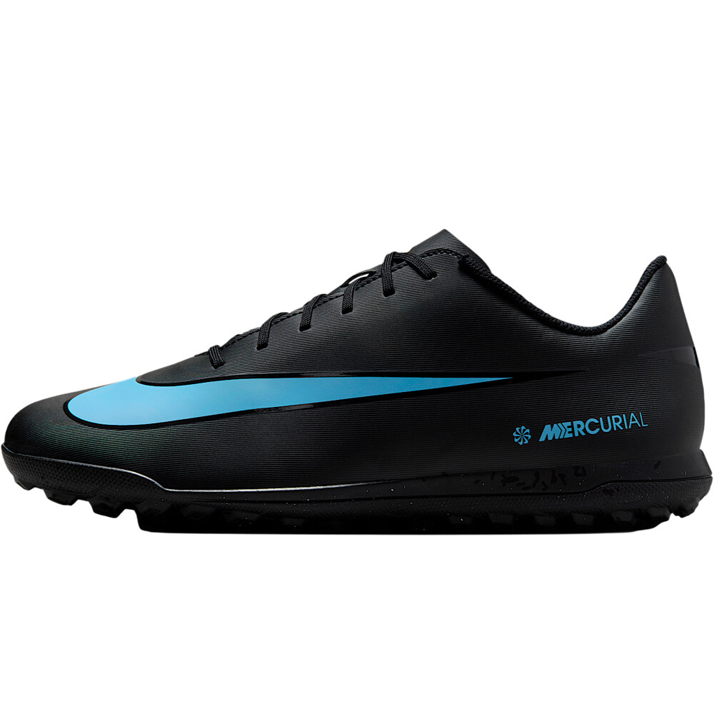 Mercurial vapor 16 club tf botas de futbol multitaco y terreno duro Negro (46)