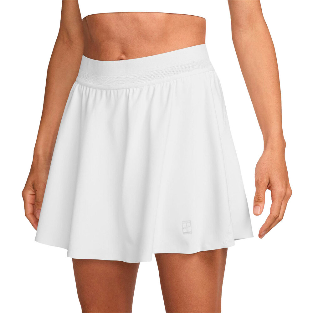 Dri-fit court advantage falda tenis Blanco (S)