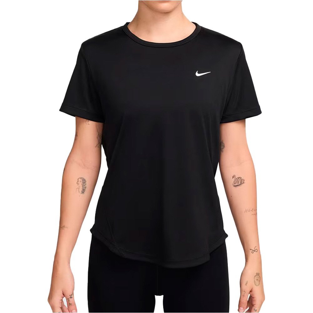 Dri-fit tempo camiseta entrenamiento manga corta mujer Negro (M)