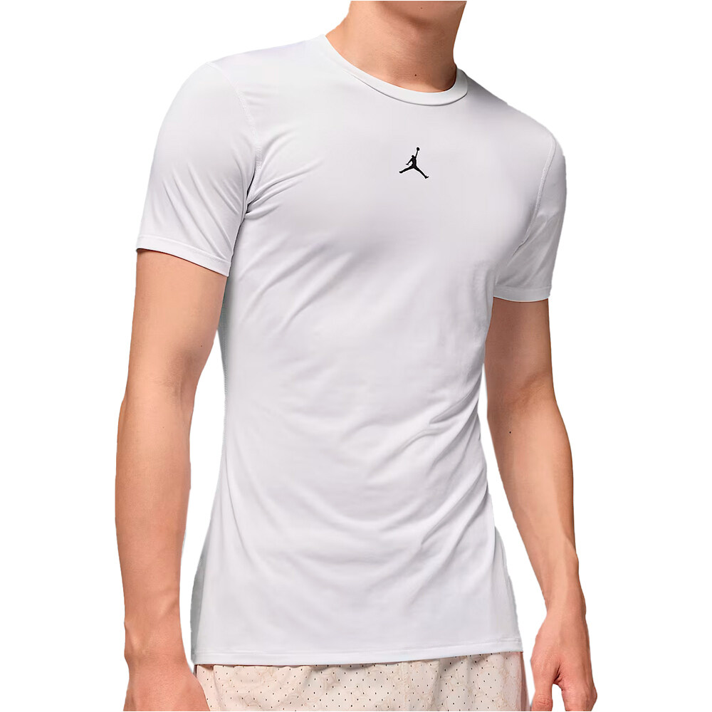 Dri-fit jordan sport capa camiseta manga corta hombre Blanco (L)