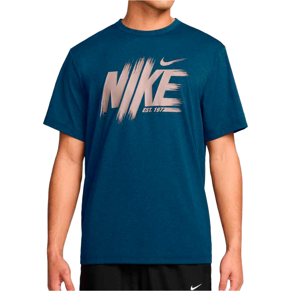 Dri-fit uv hyverse camiseta manga corta hombre Azul (S)