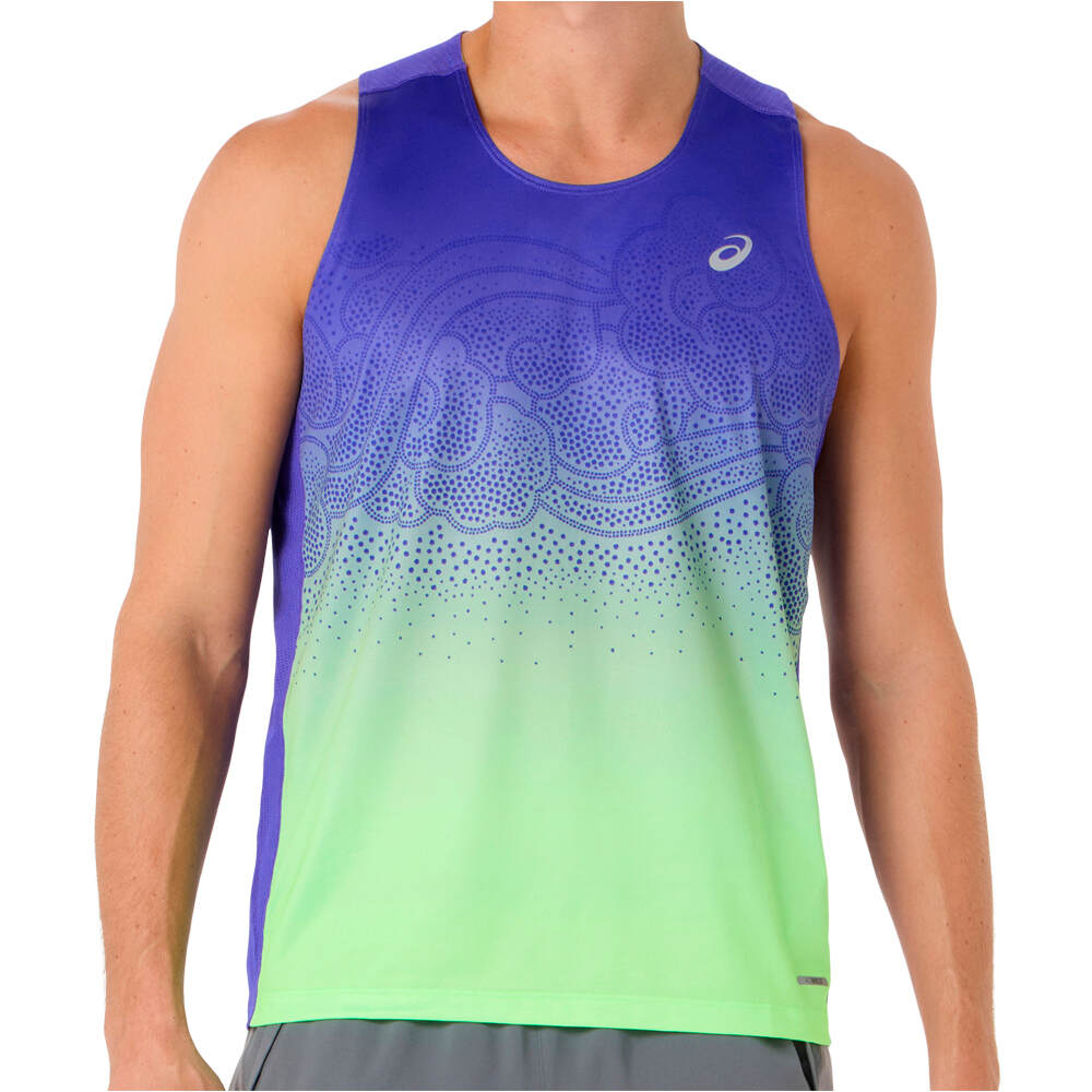 Road fade camiseta entrenamiento tirantes hombre Azul (L)