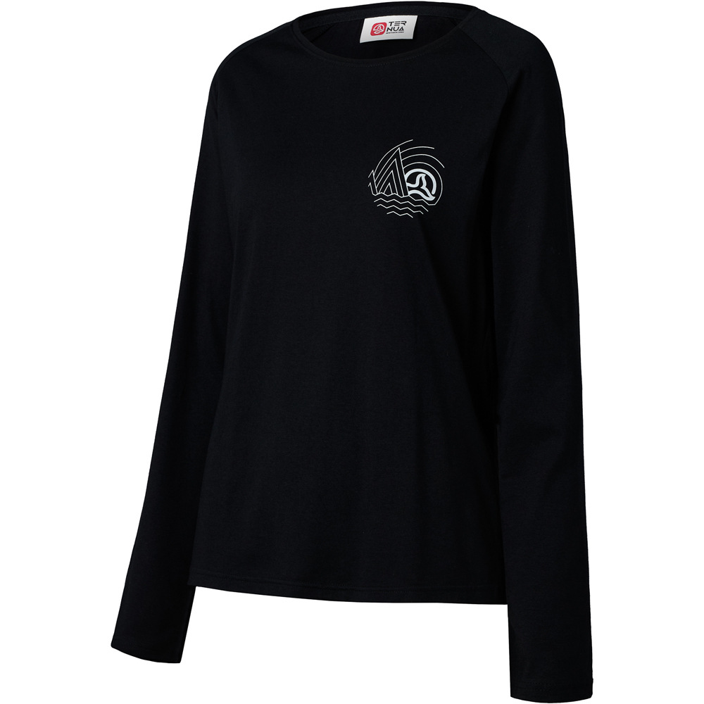 Chops camiseta montaña manga larga mujer Negro (L)