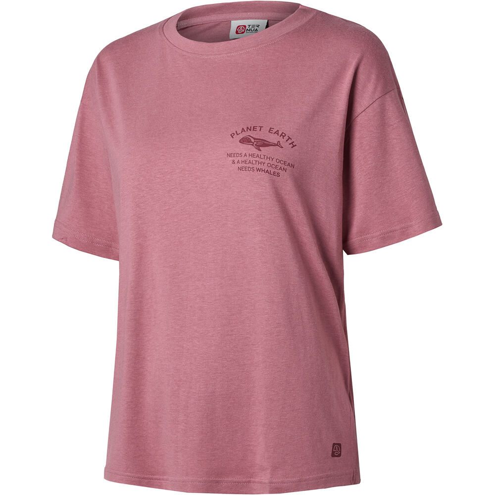 Cuslett camiseta montaña manga corta mujer Rosa (L)