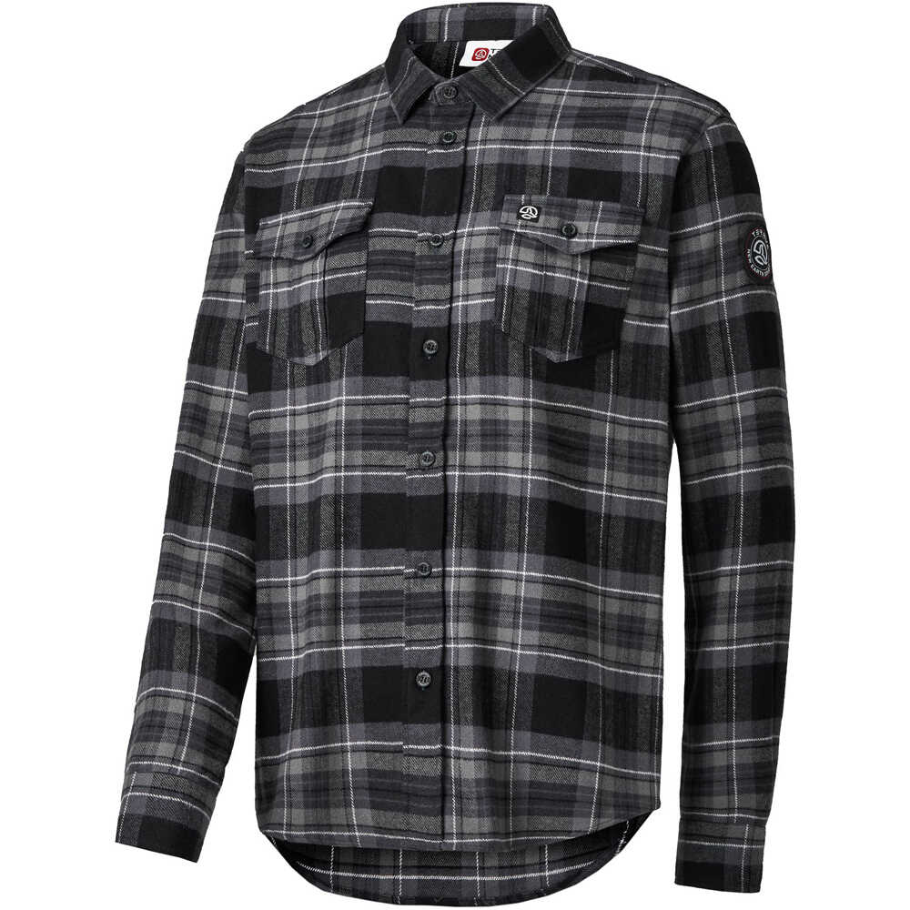 Harcourt camisa montaña manga larga hombre Negro (M)