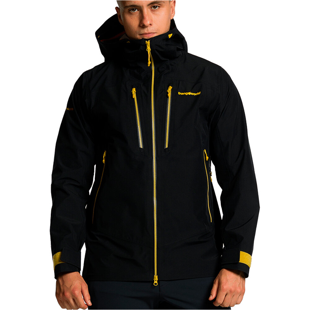 Tosos chaqueta impermeable hombre Negro (XXL)