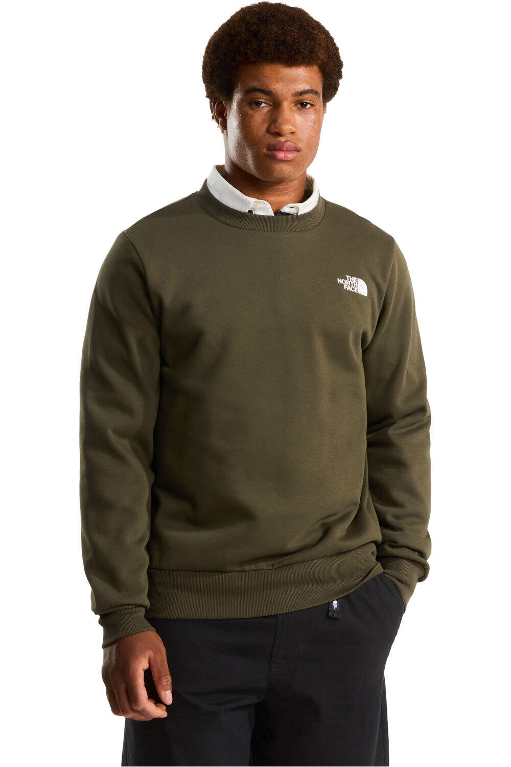 Simple dome regular sudadera hombre Marron (S)