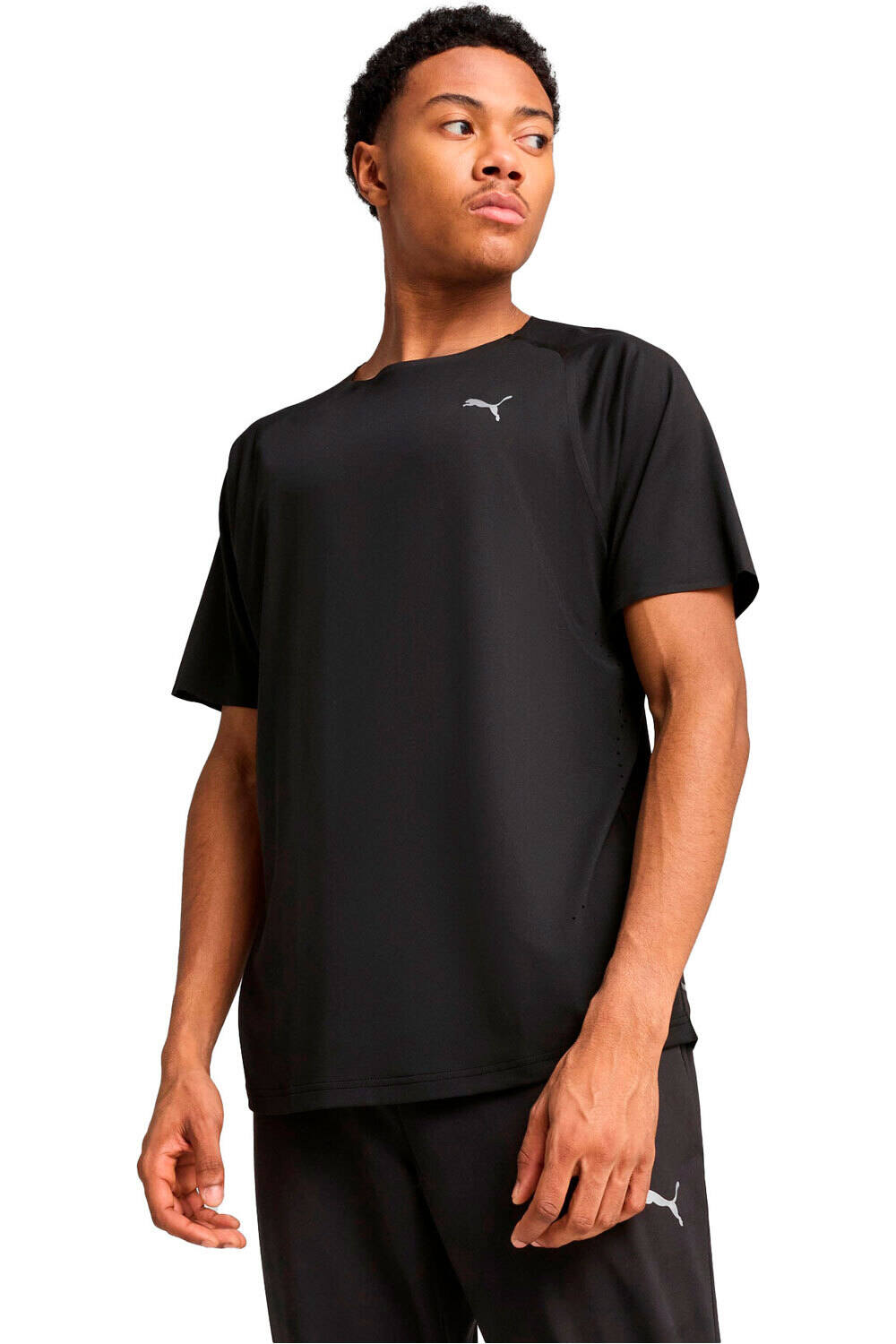 Run cloudspun camiseta técnica manga corta hombre Negro (S)