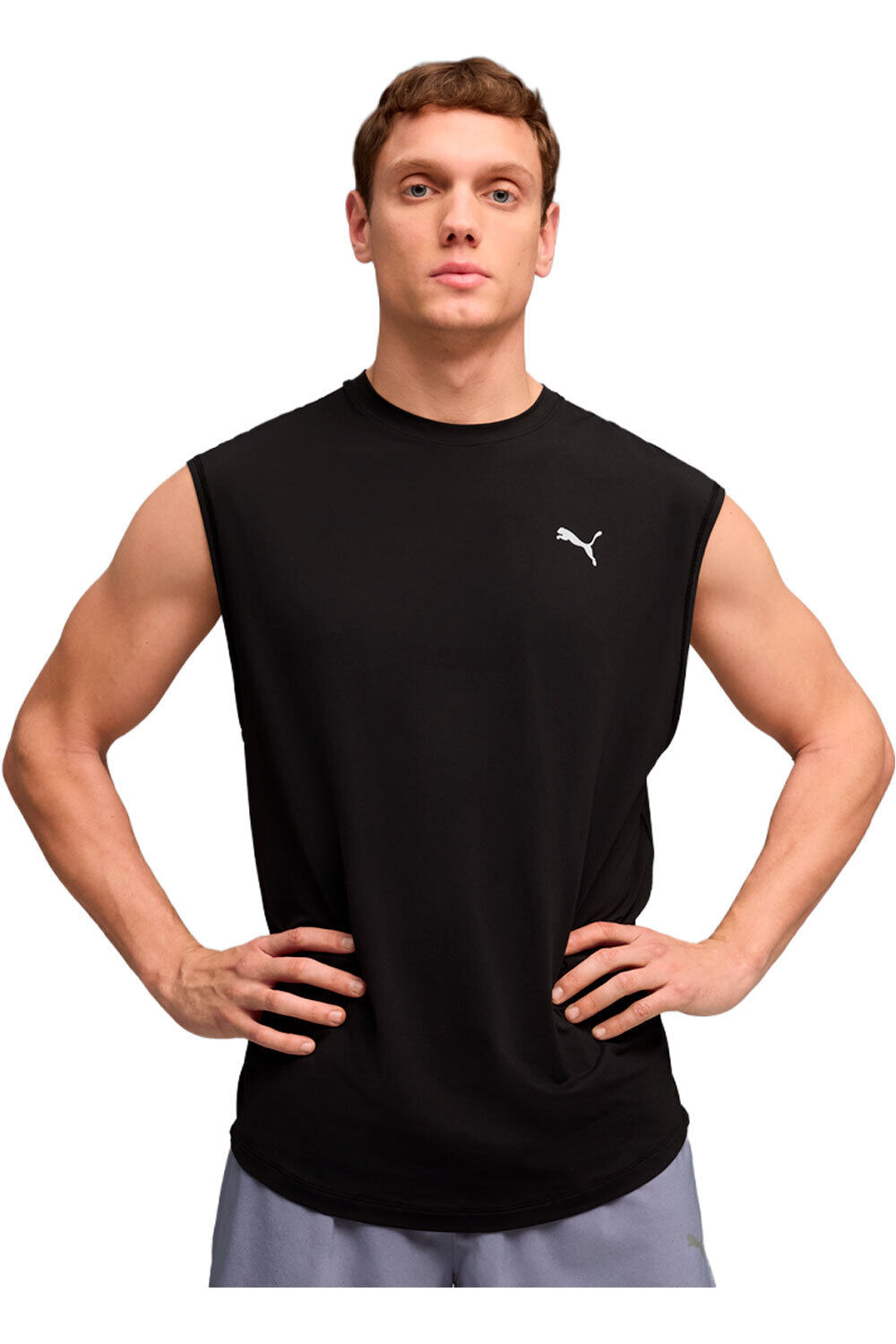 Run coolcell camiseta entrenamiento tirantes hombre Negro (M)
