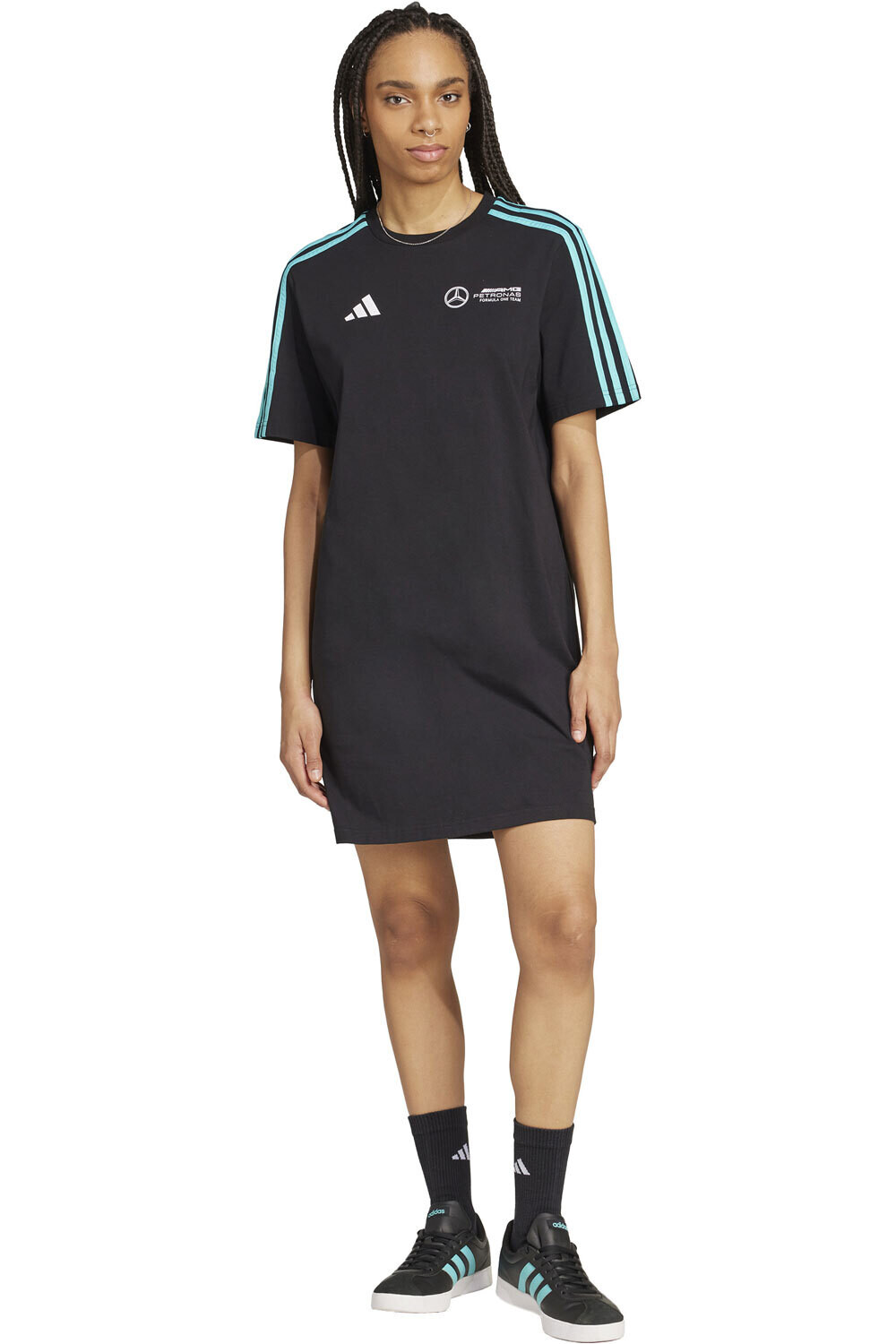 Mercedes amg petronas f1 team dna vestidos mujer Negro (M)