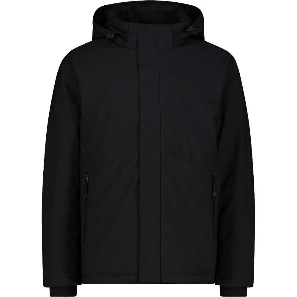 Man jacket snaps hood chaqueta outdoor hombre Negro (54)