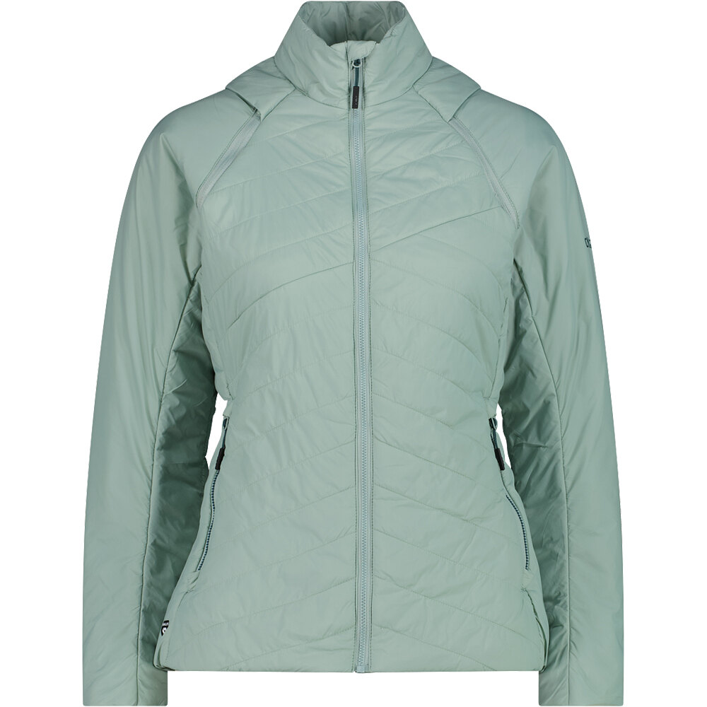 Woman jacket with detachable sleeves chaqueta outdoor mujer Verde (38)