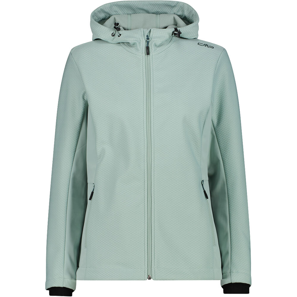 Cmp woman jacket fix hood chaqueta softshell mujer