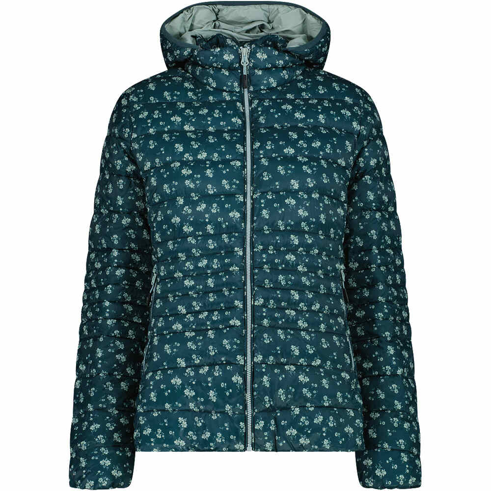 Woman jacket zip hood chaqueta outdoor mujer Verde (38)