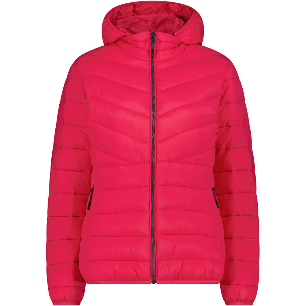 Woman jacket zip hood chaqueta outdoor mujer Granate (40)