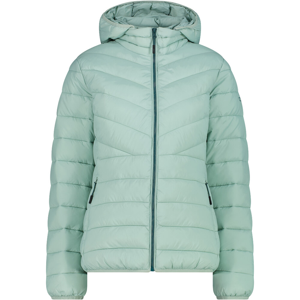Woman jacket zip hood chaqueta outdoor mujer Verde (48)