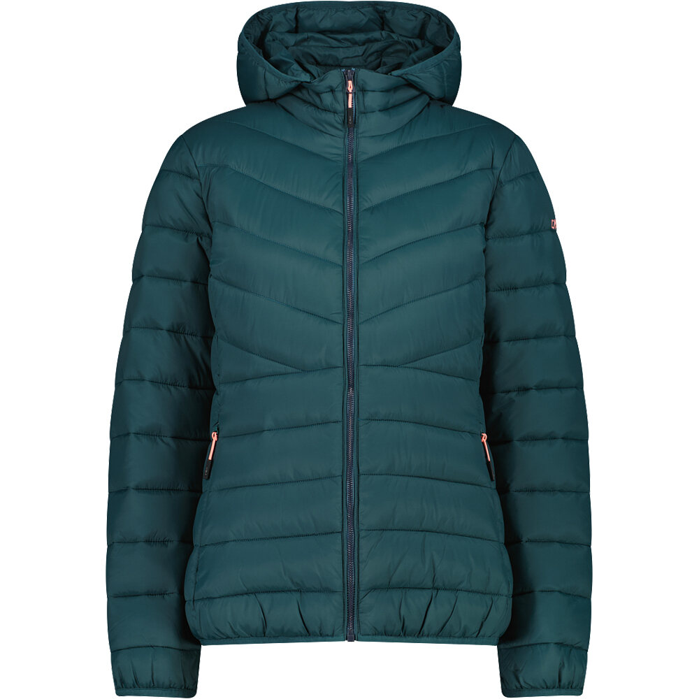 Woman jacket zip hood chaqueta outdoor mujer Verde (42)