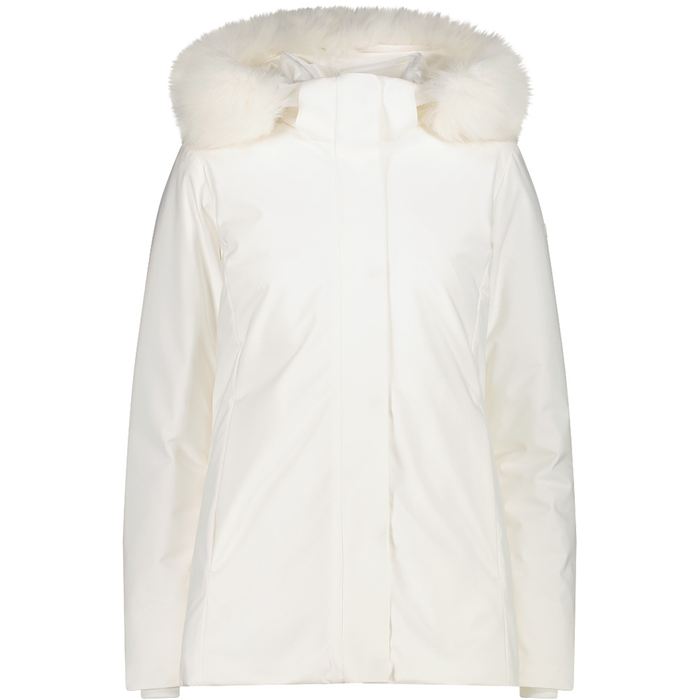 Cmp woman long jacket zip hood chaqueta softshell mujer