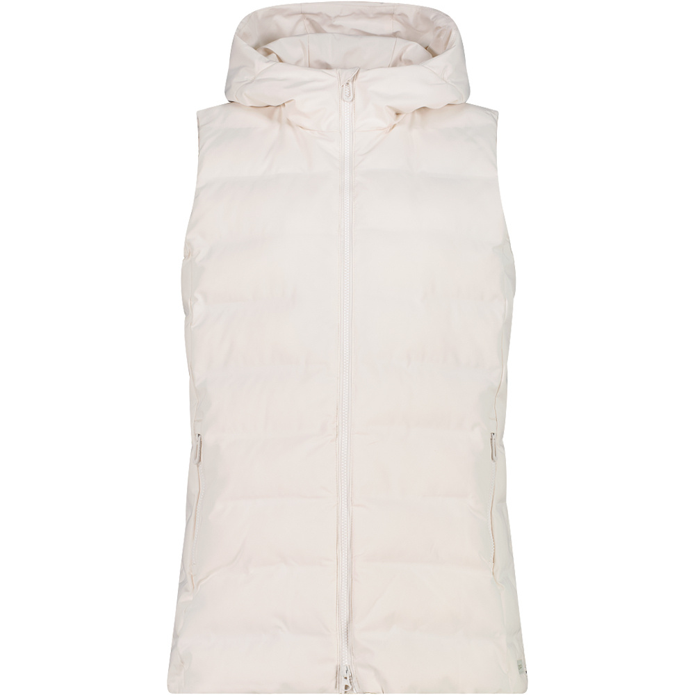 Woman vest fix hood chaleco outdoor mujer Beige (44)