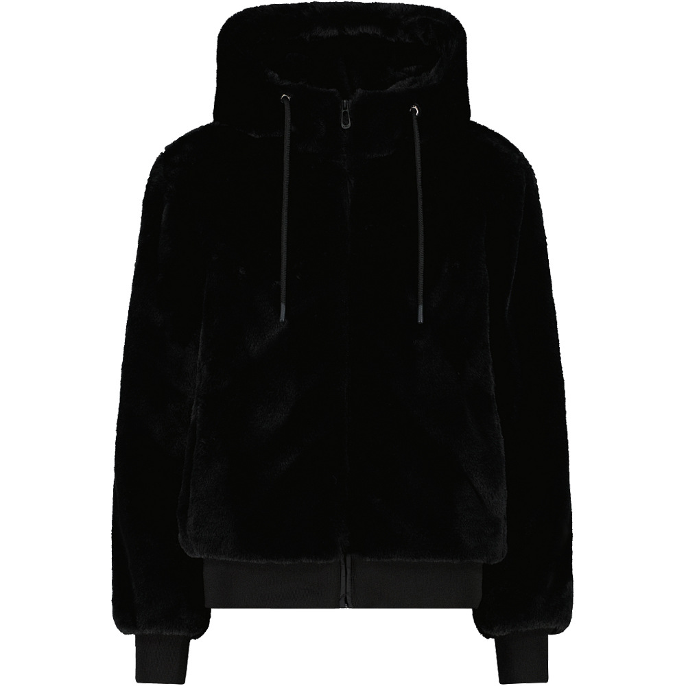 Woman jacket fix hood chaqueta outdoor mujer Negro (36)