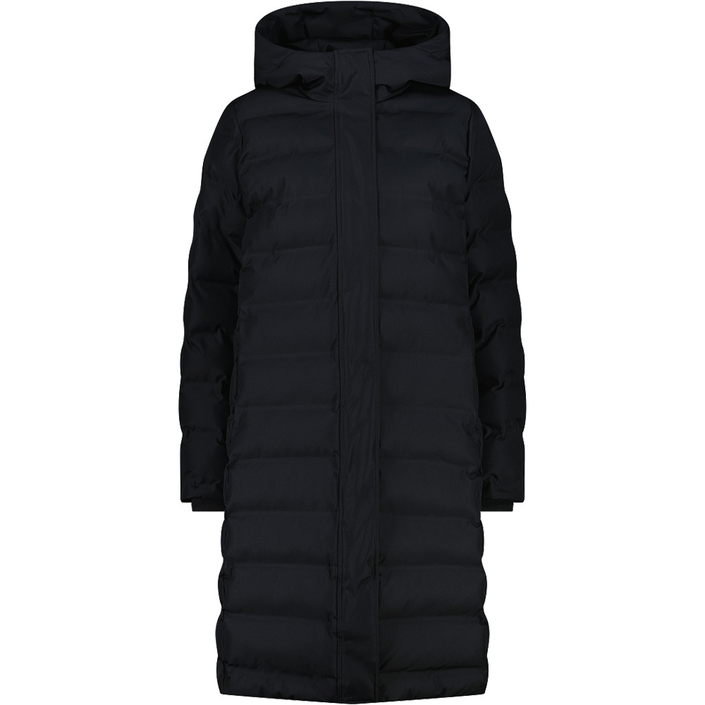 Woman coat fix hood chaqueta outdoor mujer Negro (46)