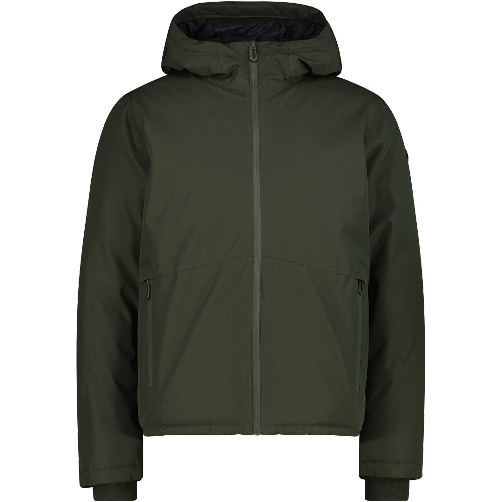 Cmp man jacket fix hood chaqueta impermeable insulada hombre · Verde