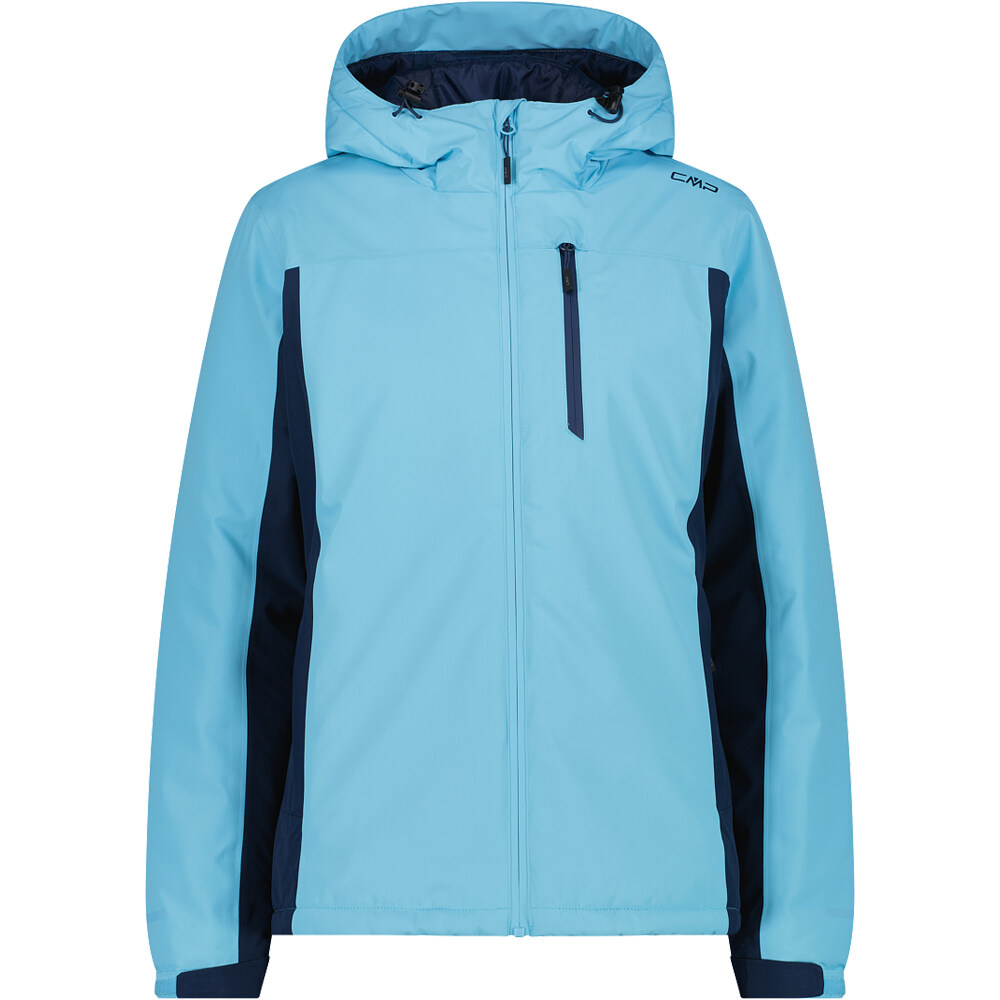 Cmp woman jacket fix hood chaqueta impermeable insulada mujer