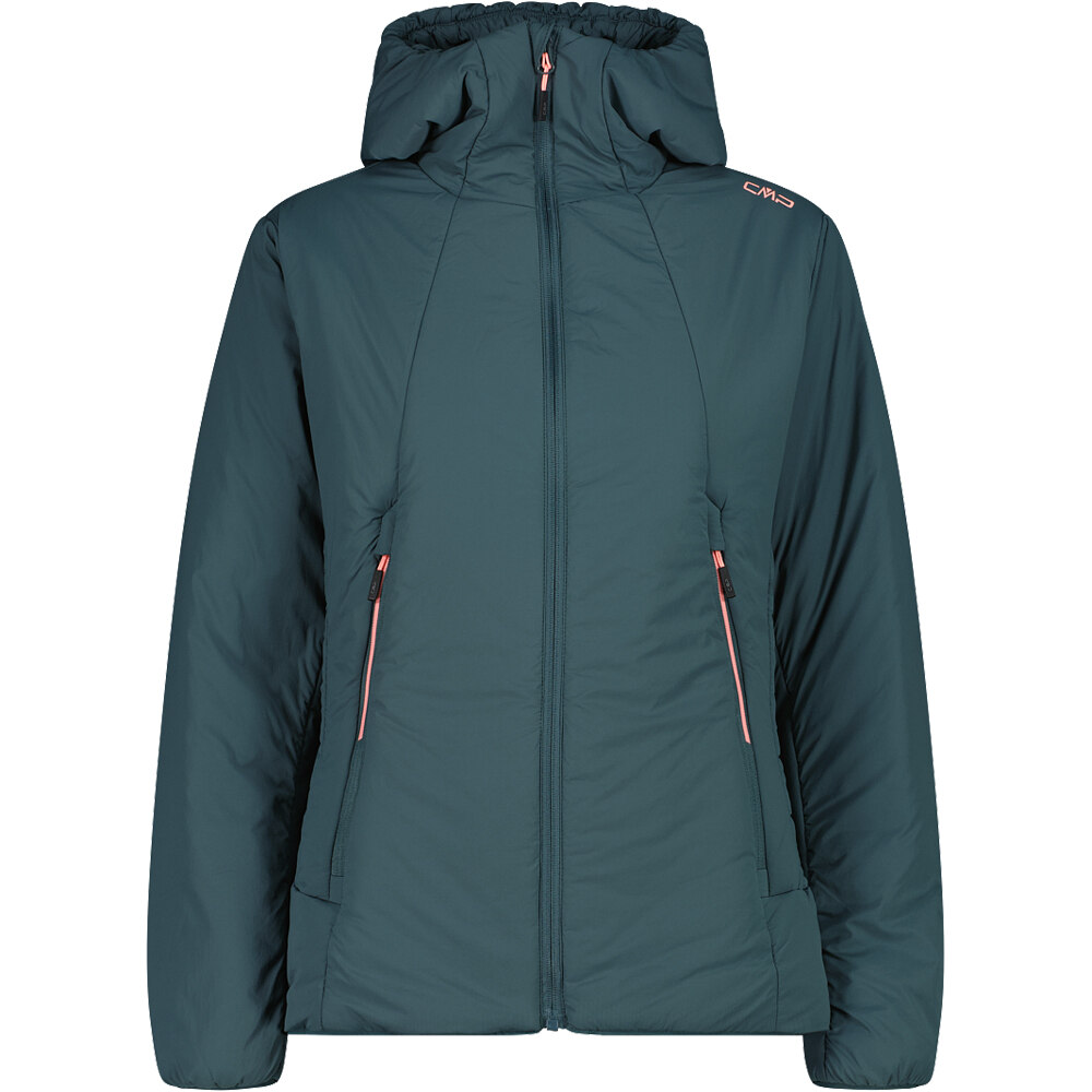 Woman jacket fix hood forro polar mujer