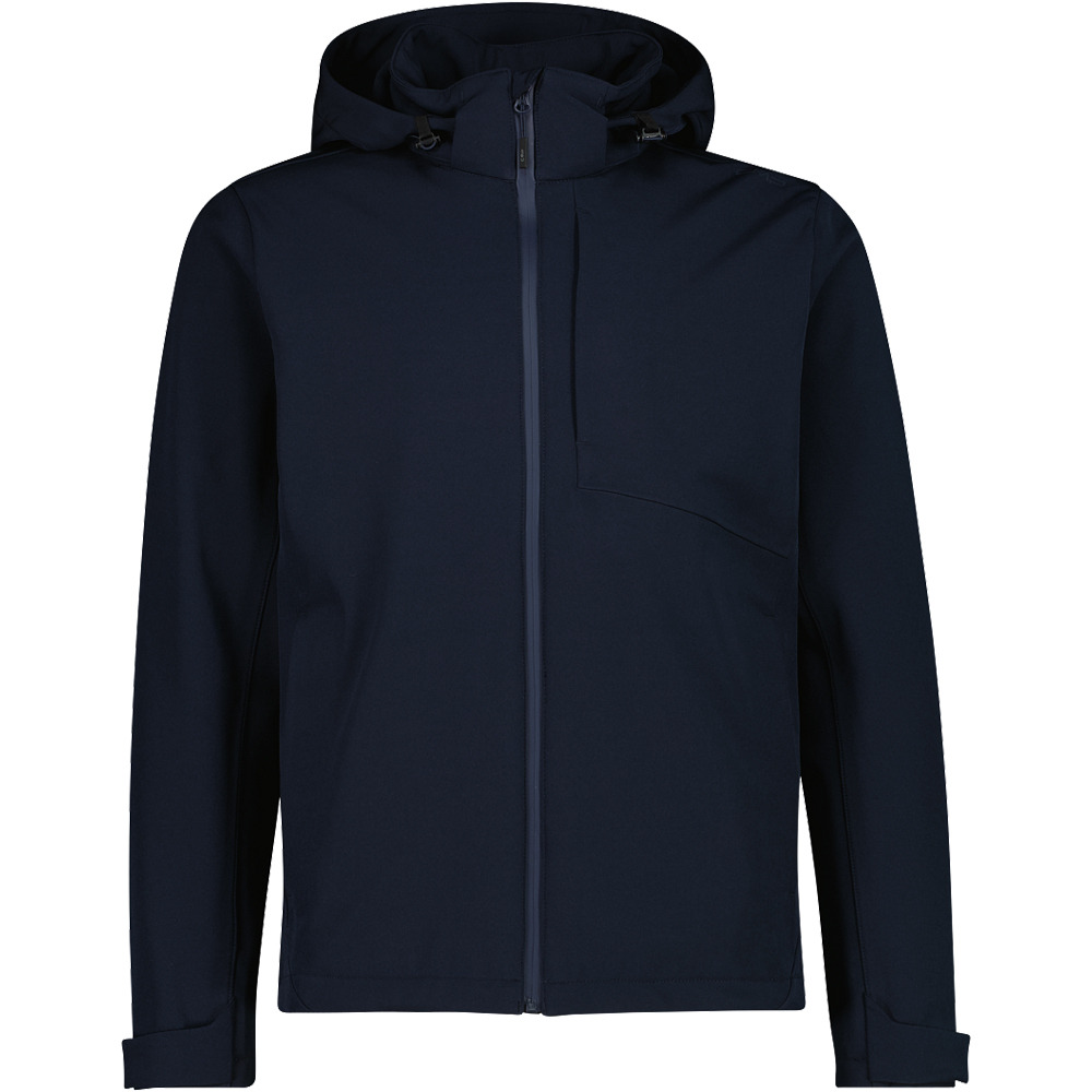 Man jacket zip hood chaqueta softshell hombre Marino (52)