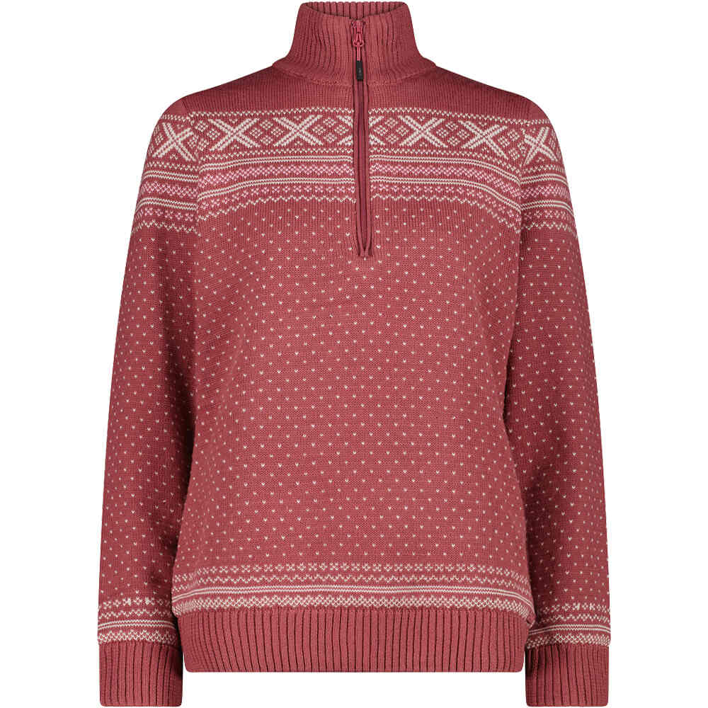 Woman sweat knitted waterproof jersey esquĂ mujer Rosa (40)