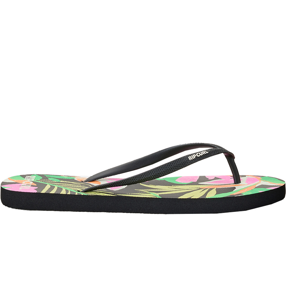 Mixed bloom chanclas mujer Negro (36)