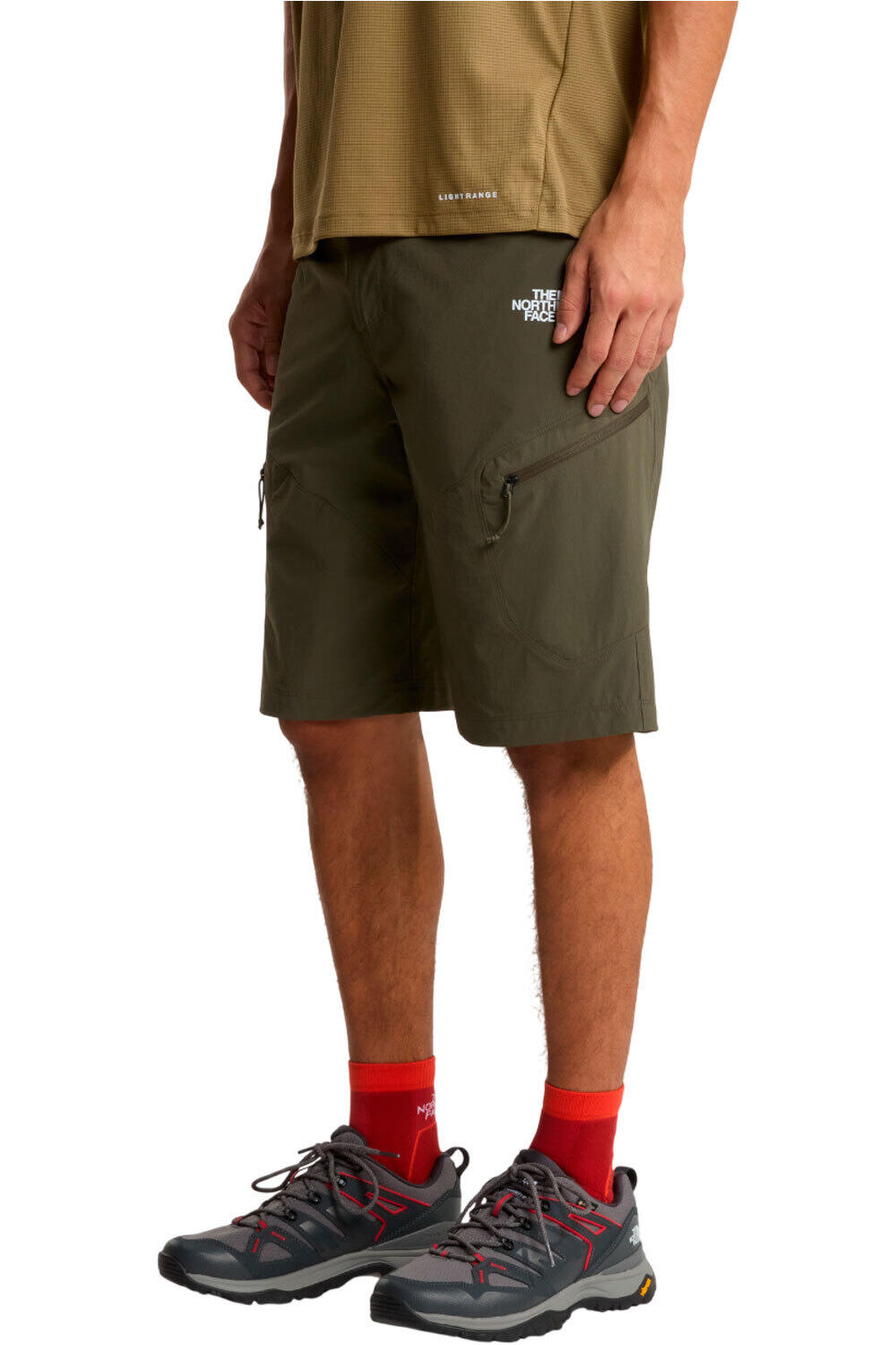Exploration pantalón corto montaña hombre Verde (34)