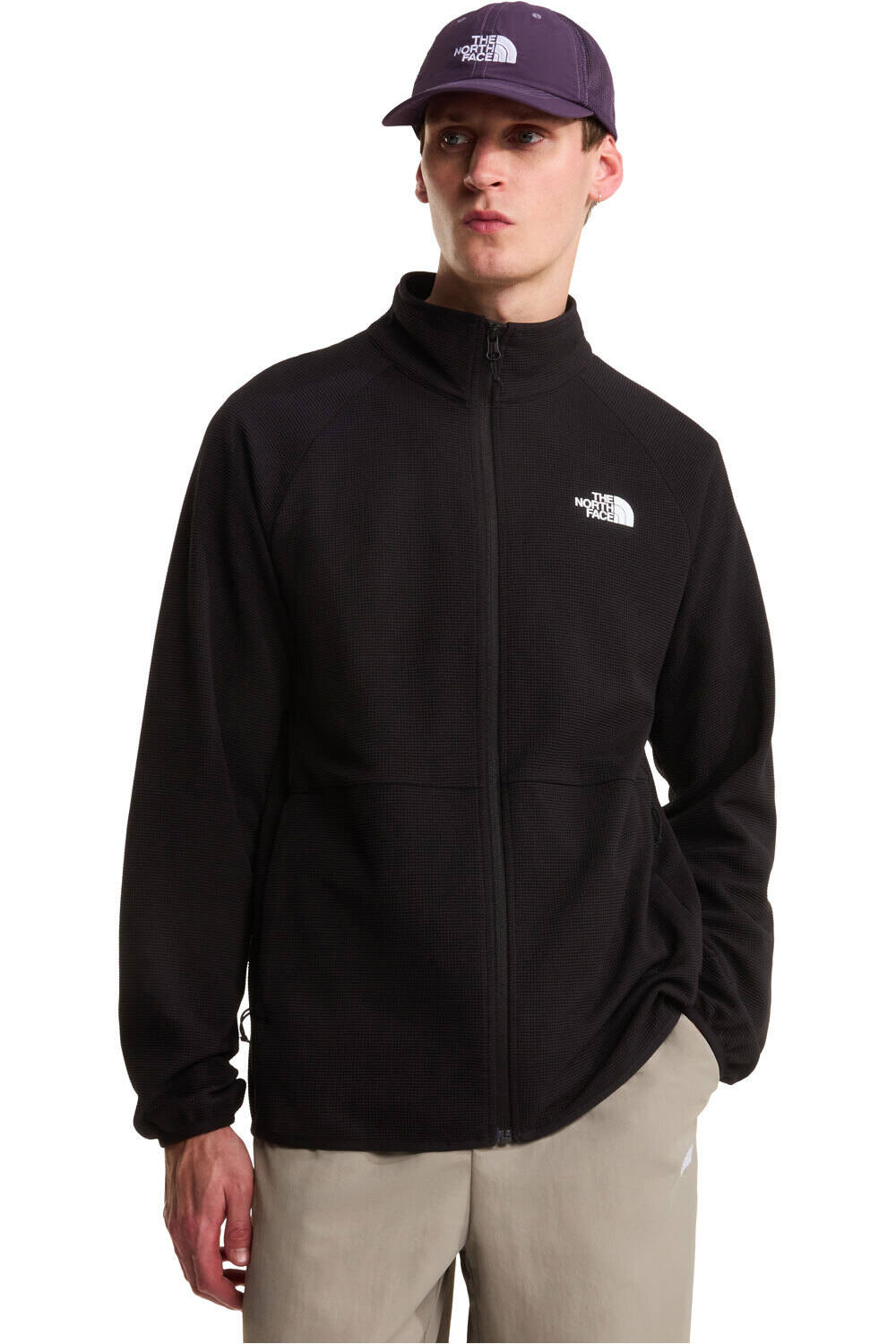 Packable kecha forro polar hombre Negro (XL)