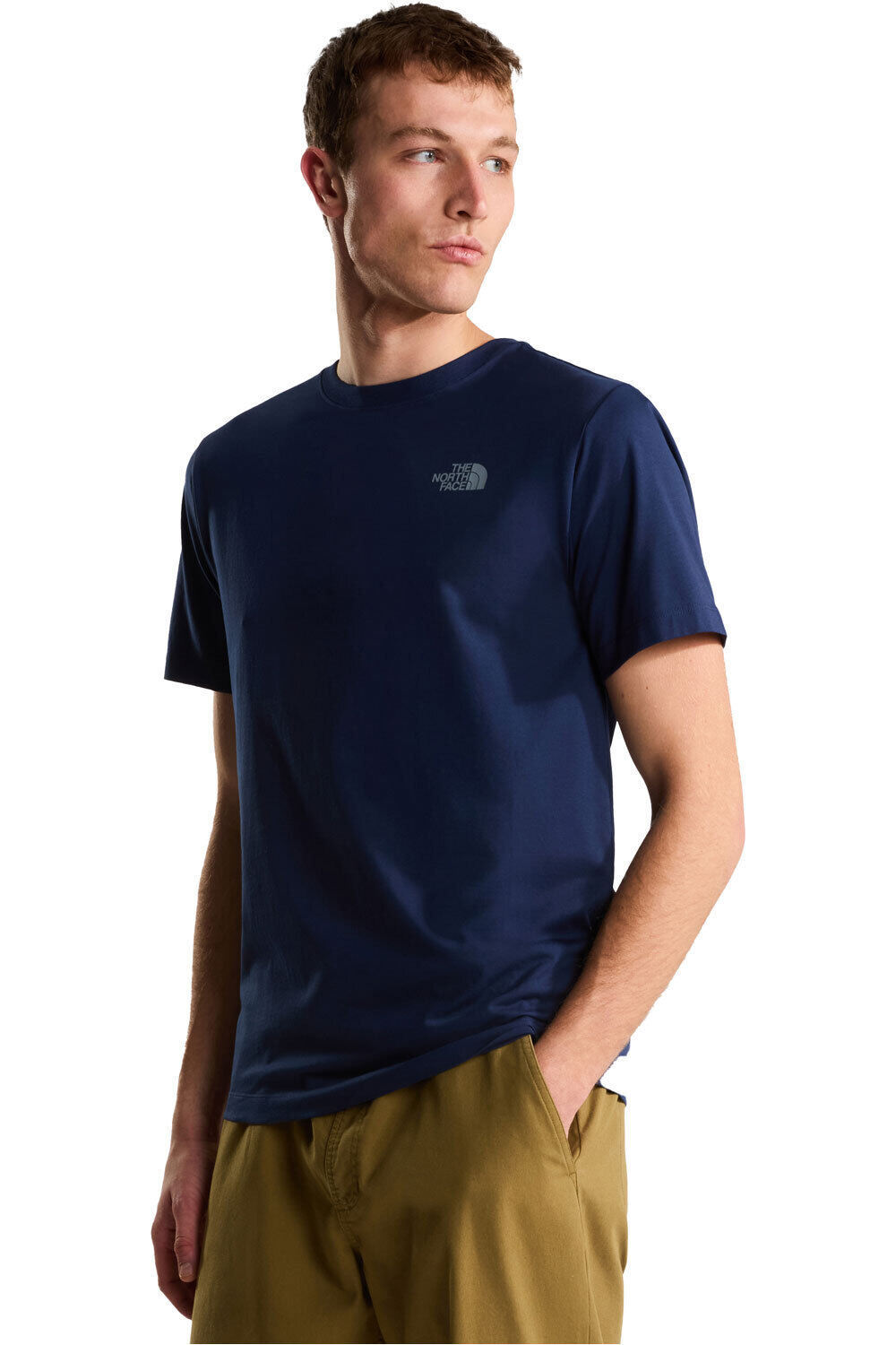 Mountain sketch camiseta montaña manga corta hombre Marino (L)