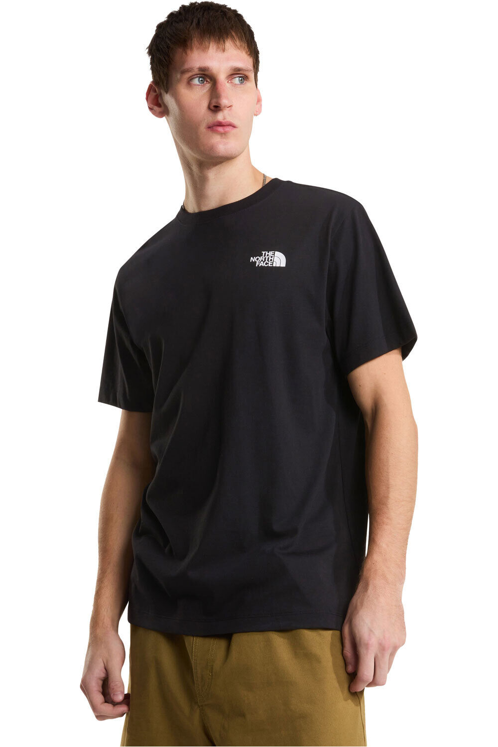 Vertical camiseta montaña manga corta hombre Negro (M)