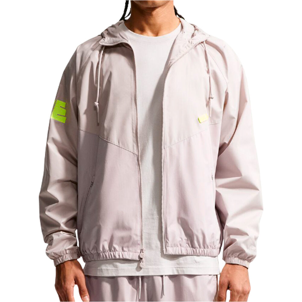 Windrunner gfx chaquetas hombre Gris (M)