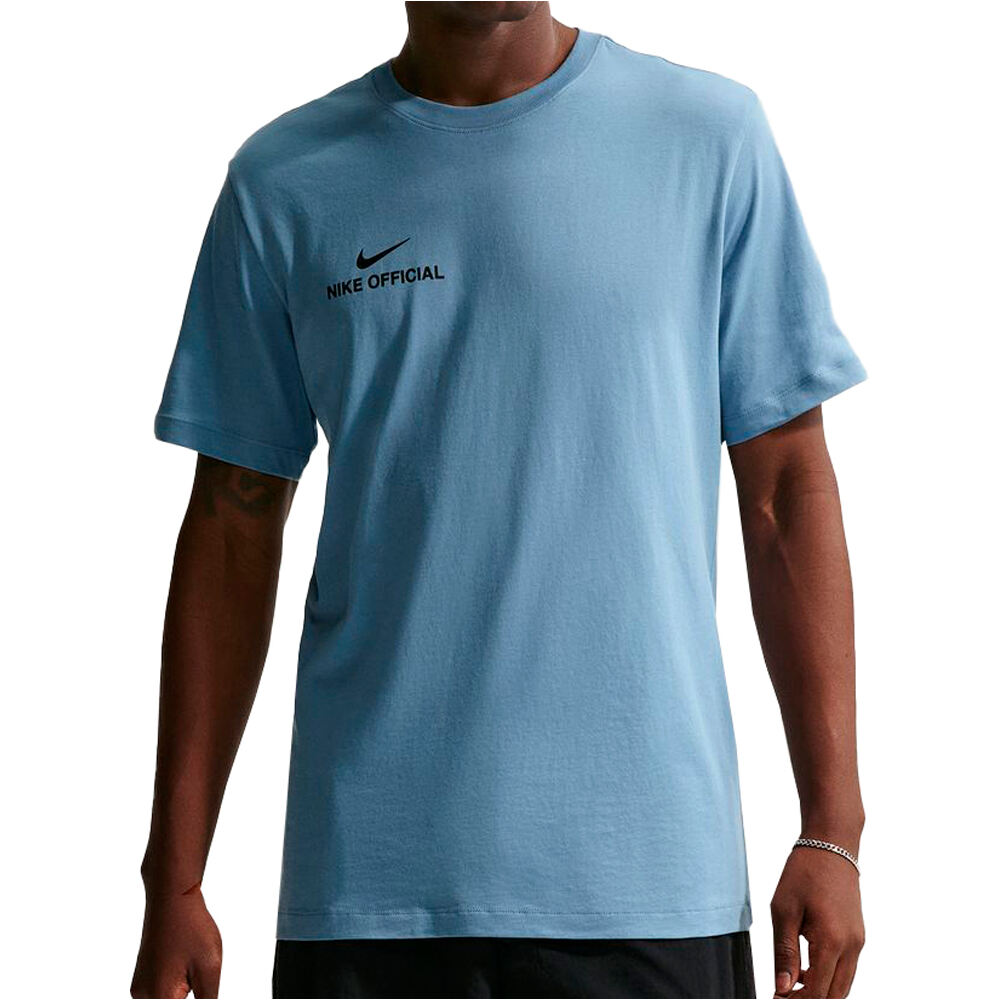 Sportswear camiseta manga corta hombre Azul (L)