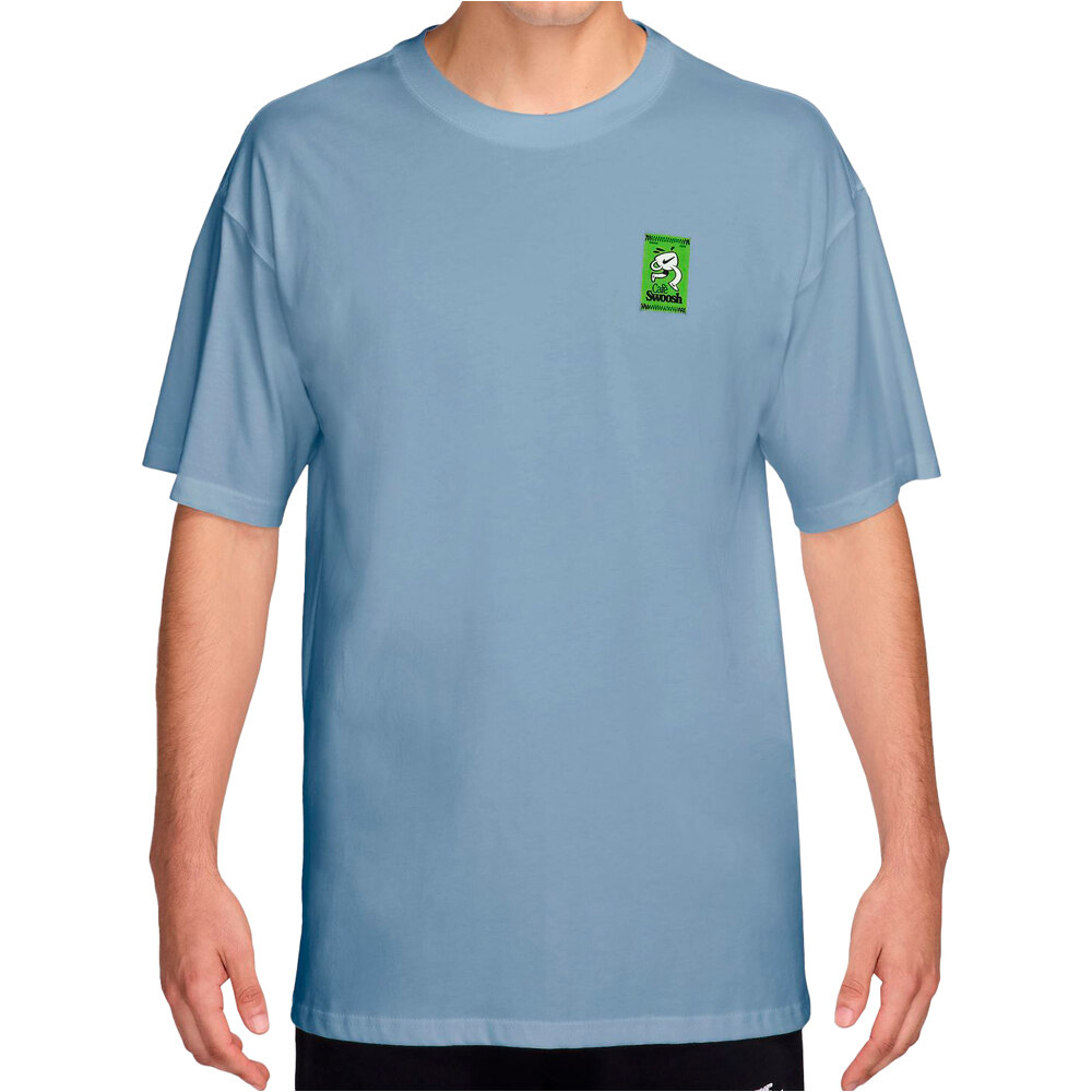 Sportswear cafe swoosh camiseta manga corta hombre Azul (L)