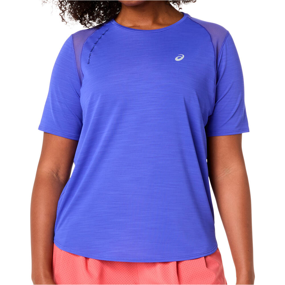 Asics road camiseta entrenamiento manga corta mujer