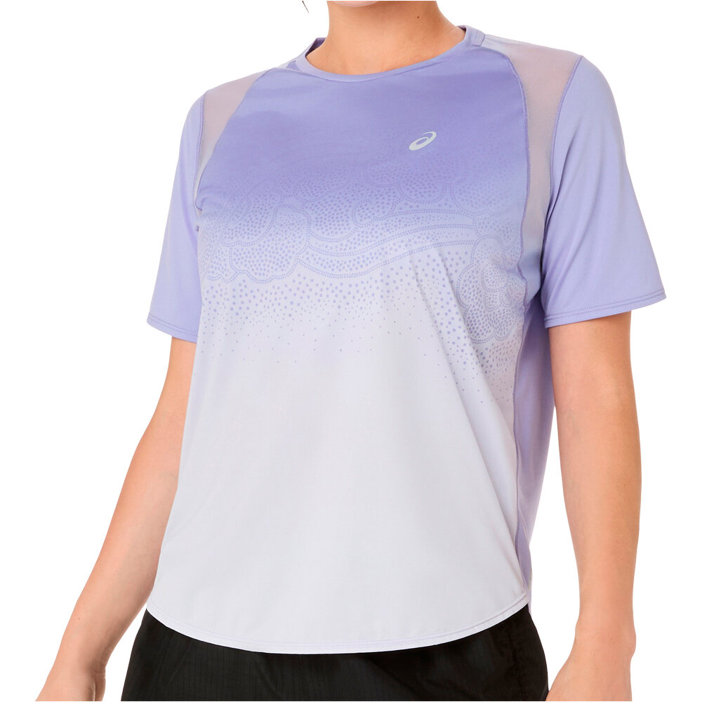 Road fade camiseta entrenamiento manga corta mujer Morado