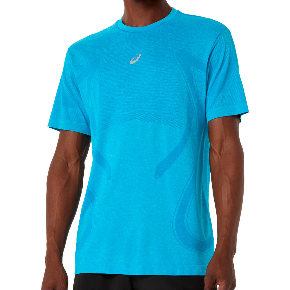 Road camiseta técnica manga corta hombre Azul (S)
