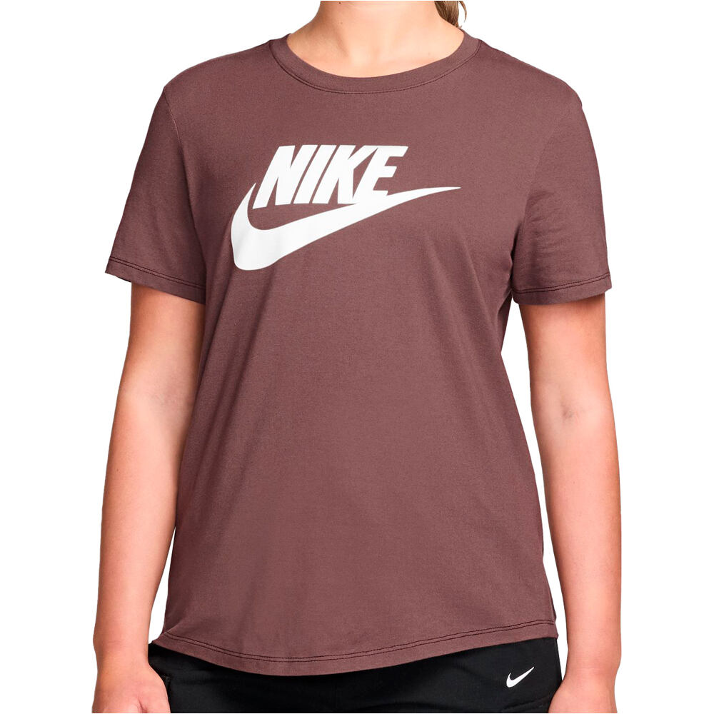 Sportswear club camiseta manga corta mujer Marron (S)