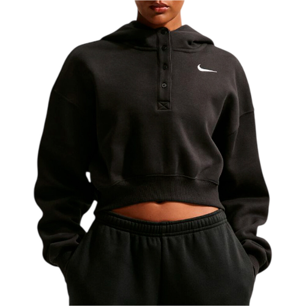 Sportswear phoenix sudadera mujer Negro (M)