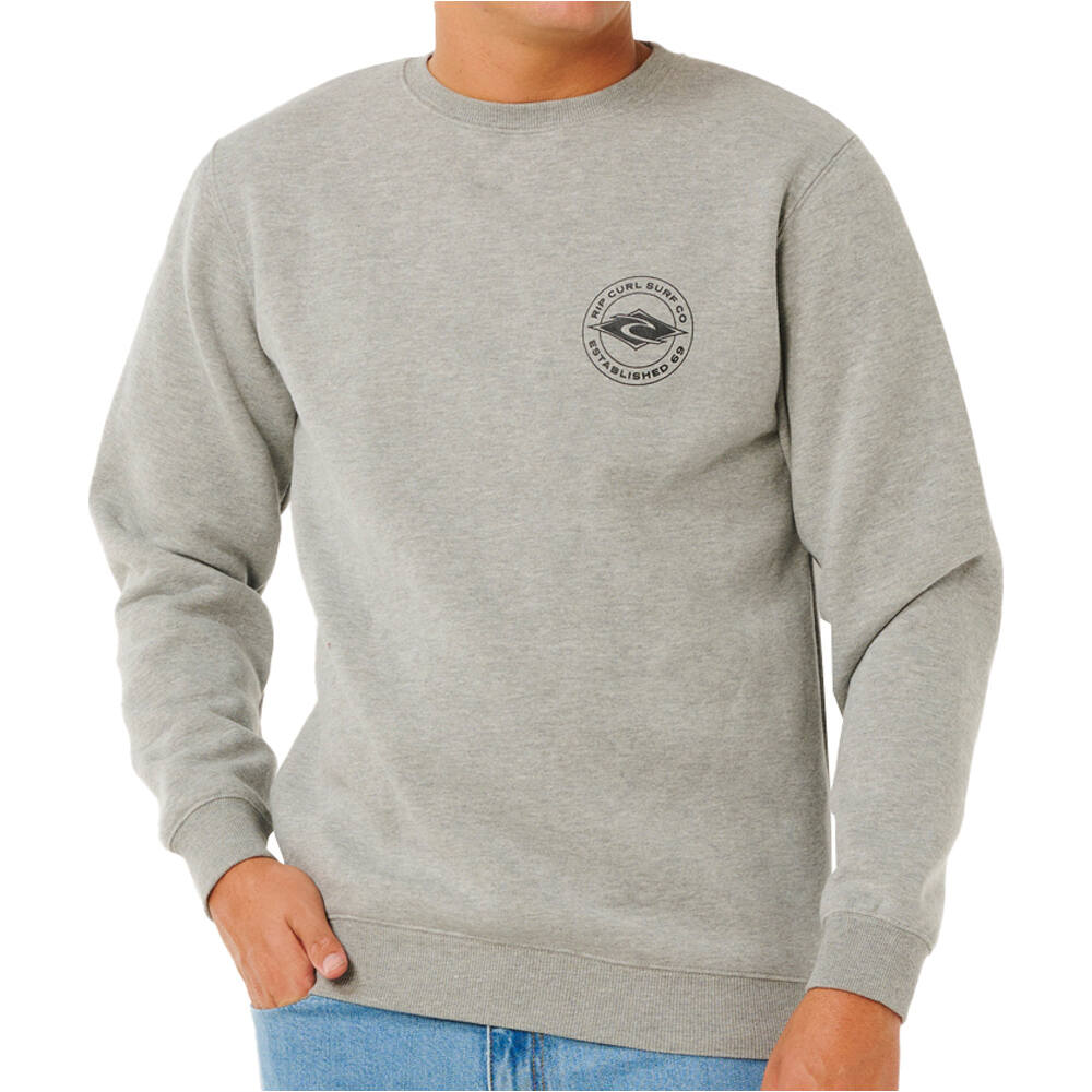 Stapler crew sudadera hombre Gris (L)